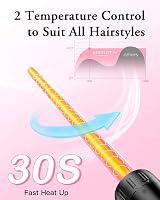 BESTOPE PRO 6-in-1 Hair Curler Set Ceramic Wand 210/180C Dual Voltage view 4