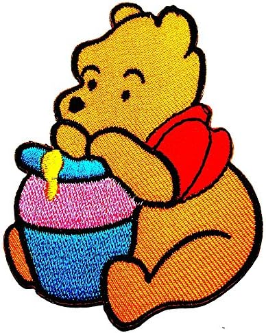 Winnie The Pooh With Honey Trouble Bear Disney Cartoon Comics Logo Patch Sew Iron on Embroidered