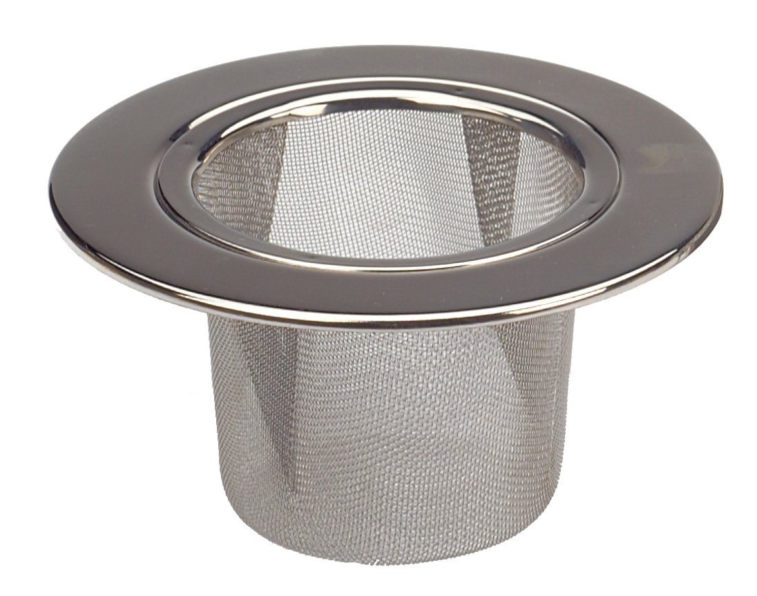RSVP International Loose Leaf Tea Strainer, 18/8 Stainless Steel, Dishwasher Safe, 3.75" Diameter