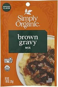 Simply Organic Brown Gravy Mix, Certified Organic, Gluten Free | 1 Ounce (Pack of 1)
