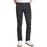 TEGIAS Men's Slim-Fit Stretch Plaid Jean Classic Comfort Regular Fit