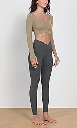 ODODOS Women's Buttery Soft 7/8 Cross Waist