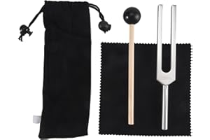 Kecung 528 Hz Tuning Fork, Silver Tuning Forks 528 Hz for Healing, Musical Instrument, Meditation, Relaxation Well-Made Easy 