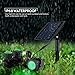 ABEDOE Set of 3 Solar Powered Outdoor Spotlight RGB Color Changing Waterproof Underwater Submersible Lamps