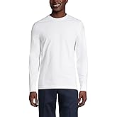 Lands' End Essentials Men's Long-Sleeve Soft Cotton T-Shirt - Relaxed Easy Fit