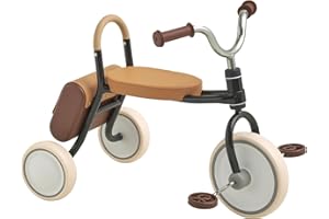 Kidpop Mate Kid's Tricycle Push Ride On Toys for 1-4 Year Kids First Birthday Gift Toddler First Trike (Black)