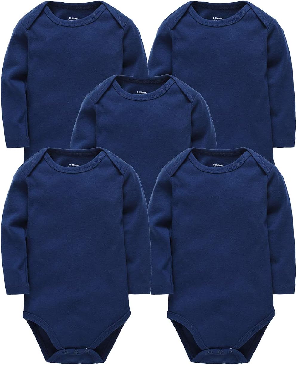 solid long sleeve onesies