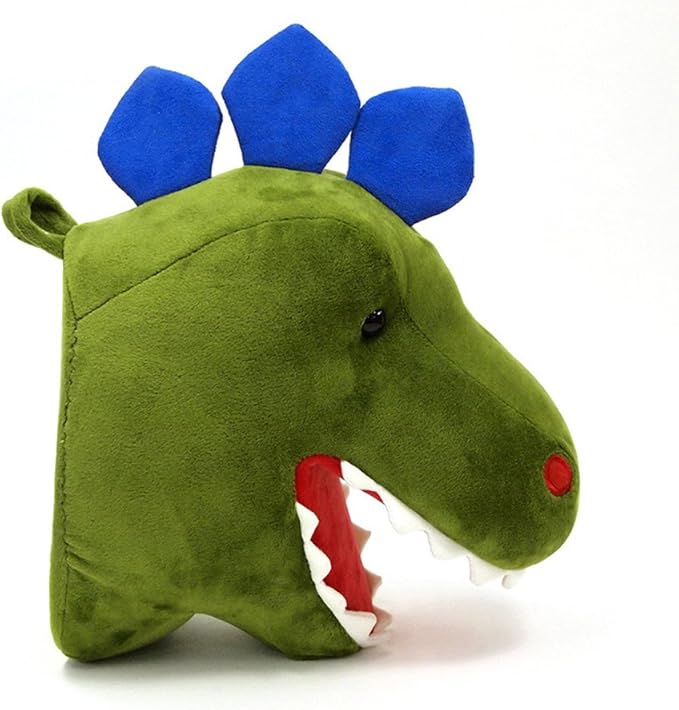 stuffed dinosaur head for wall