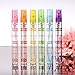 H&D Empty Refillable Multi-colors 6pcs Mini Glass Spray Atomizer Perfume Bottles, Essential Oil Spray Bottles Set