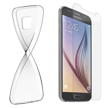 EAZY CASE Silikonhülle & Panzerglas Set für Samsung Galaxy S6 Edge Plus I Displayschutzglas, Panzerglas nur 0,3 mm 9H Härte, 