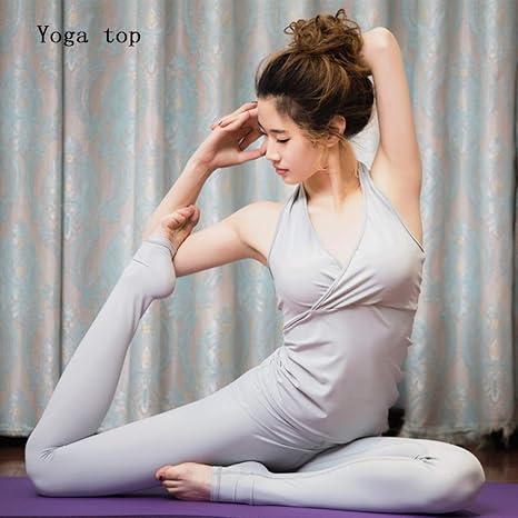 Amazon Co Jp 女性のソリッドカラーファッションヨガトップスワークアウト服ストレッチヨガシャツタンク 色 Gray サイズ さいず Xl ホーム キッチン