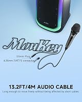 Moukey Dynamic Microphone Cardioid Wired Mic with 13ft Cable Gray view 5