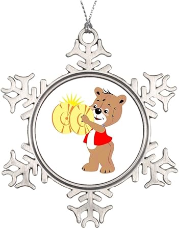 Xmas is Coming Albero Ramo Decorazione Orso Giocare Piatti Rosso.PNG Fiocco  di Neve Ornamenti per la Vendita: Amazon.it: Casa e cucina