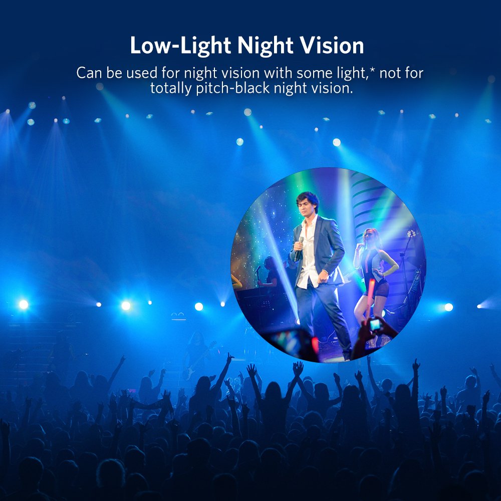 Monoculaire 40x60 Télescope Haute Puissance Zoomable Optique Vision Nocturne Basse Lumière Jumelles Anti-Brouillard/Pluie Idéal pour l\'Observation des Oiseaux, Sports, Concerts, Voyages, 500m/9500m