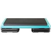 The Original STEP Exercise Step Platform, Health Club Size Stepper for Exercise at Home with 4 Stackable Risers for Height Adjustments