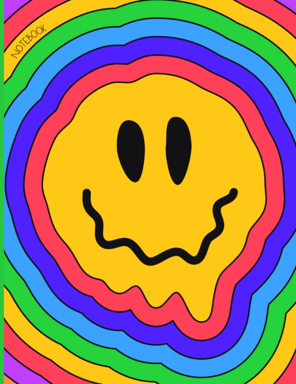 Indie Aesthetic Notebook Aesthetic Notebook For School Blank Lined Composition Notebook Hippie Retro Rainbow Trippy Smile Face Creative Inspired Life Amazon Com Books