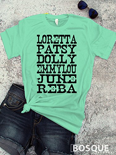 Loretta, Patsy, Dolly, Emmylou, June, Reba Style Shirt/The Women of Country T-Shirt Southern Style Tee - Ink Printed