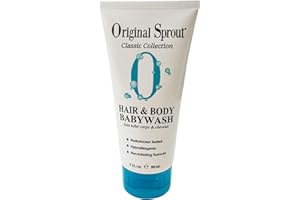 Original Sprout Baby Shampoo and Body Wash, Hypoallergenic Formula with Organic Calendula & Rosemary for Sensitive Hair & Skin, 3 oz. Bottle