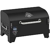 Pit Boss 150 Wood Pellet Grill &amp; Smoker with Flame Broiler 256-Sq. In. Cooking Space, 180&deg;F to 500&deg;F Temperature Range, 7 lb. Pellet Hopper, for Tailgating, Camping, or Travel, Black