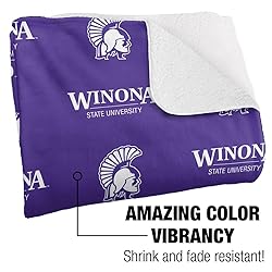 Winona State University Warriors Logo Pattern Silky