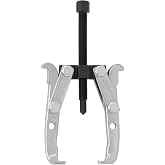 Performance Tool W87122 4 in. 2-Jaw Gear Puller | Automotive pulley and bearing removal tool. 3-1/4 inch reach. Chrome vanadium steel. Corrosion resistant chrome plated
