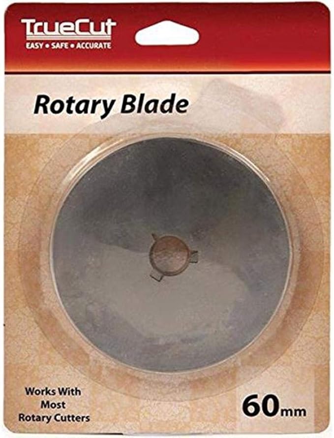Amazon Com Truecut Rotary Cutter Replacement Blades For 60mm Rotary Cutter Fabric Paper Cutting Tool Single Pack