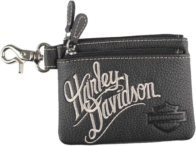 HarleyDavidson ZWL3895CRMBLK Pochette pour pièces de monnaie avec
