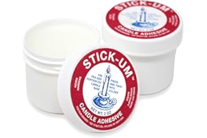 RAMBUE Stick-um Candle Adhesive - 2 pk Candle Stick Adhesive 2oz - Taper Candle Glue - Candle Stay Secure - Candlestick Adhesive - Stickum Candle Adhesive Stickum Grip - Candle Accessories