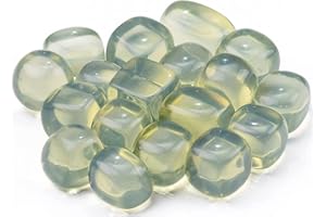 ZAICUS Blue Opal Tumbled Stones and Crystals Bulk Irregular Shape for Vase Filler, Lucky Stones, Jewelry Making, Fountain Rocks, Decorations, Polishing, Gem Mining, Rock Collection