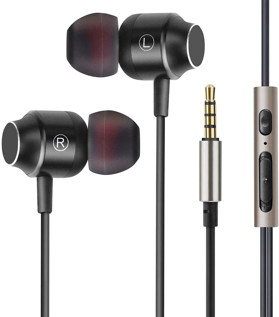 Mua イヤホン 高音質 カナル型 有線 ヘッドホン 高音質 ヘッドセット重低音 ステレオ 通話 イヤフォン 遮音性 コンパクト Pc Android Huawei Sony Iphone Ipad ブラック Tren Amazon Nhật Chinh Hang Fado