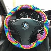 Handmade Tie-Dye Cotton Steering Wheel Cover
