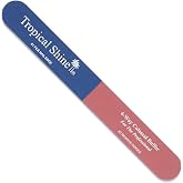 Tropical Shine Colossal 4-Way Blue-Pink Buffer - Professional Nail File &amp; Buffer for Shaping, Smoothing, and Polishing Nails - Compact and Portable Nail Care Accessory (707330)