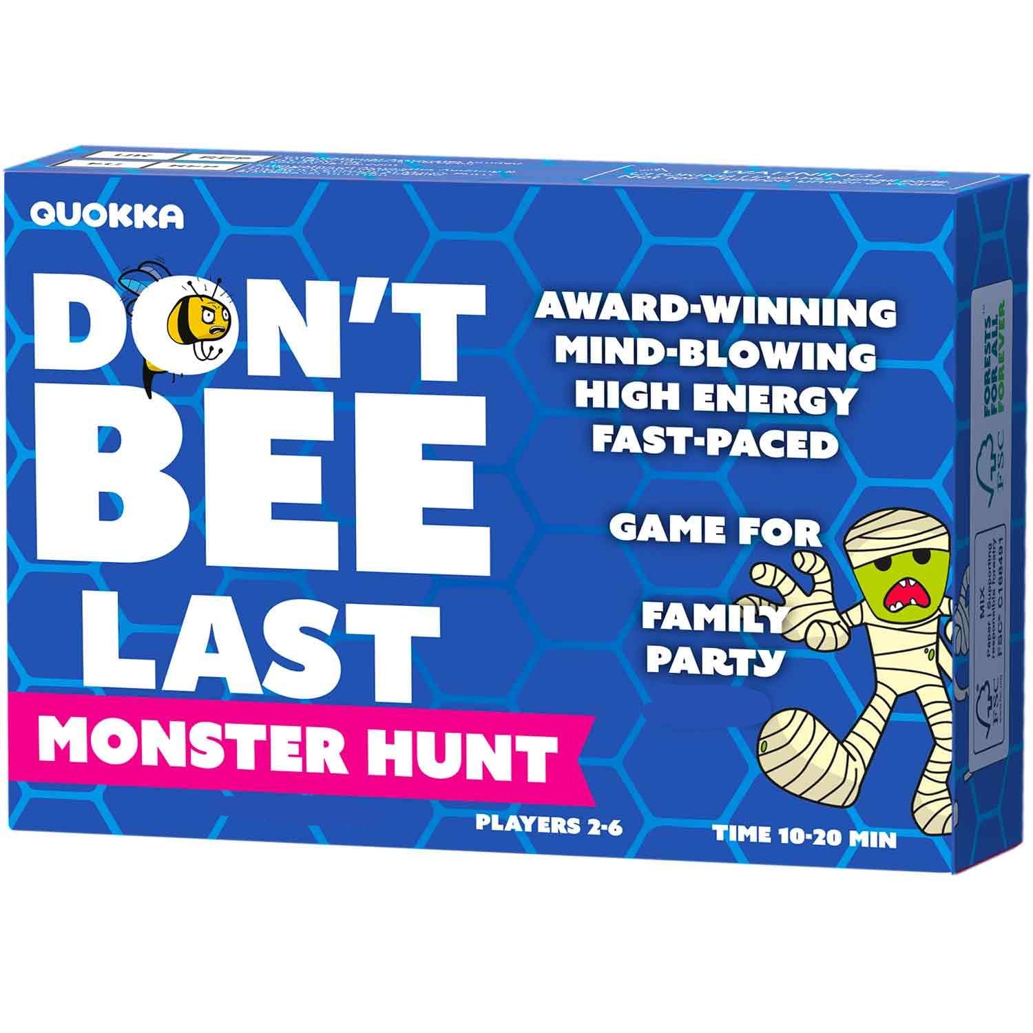 QUOKKA Family Games for Adults- Guess-in-Seconds Fun Slap Card Game for 2-6 Players - Hilarious Board Game for Family Night Ages 15+, Monster Challenges Halloween Party Edition