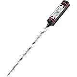 Meat Thermometer, Habor Cooking Thermometer[5.9 Inch Long Probe] with Instant Read, LCD Screen, Hold Function for Kitchen Food Smoker Grill BBQ Meat Candy Milk Water