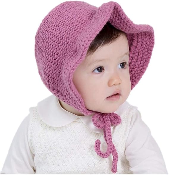 Amazon Co Jp Hr株式会社 ベビーキャップ ベビー帽子 ニット帽 赤ちゃん 耳保護 可愛い おしゃれ フリル レースアップ 春秋 防風 写真撮影 お出かけ 出産祝い 誕生日 プレゼント パープル 服 ファッション小物