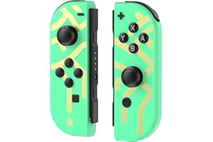 XXFFYM Upgraded Switch Controllers for Switch/Lite/OLED, Replacement for Switch Controller, Support Sports Dual Vibration/Wake-up/Motion Control/Screenshot, Green