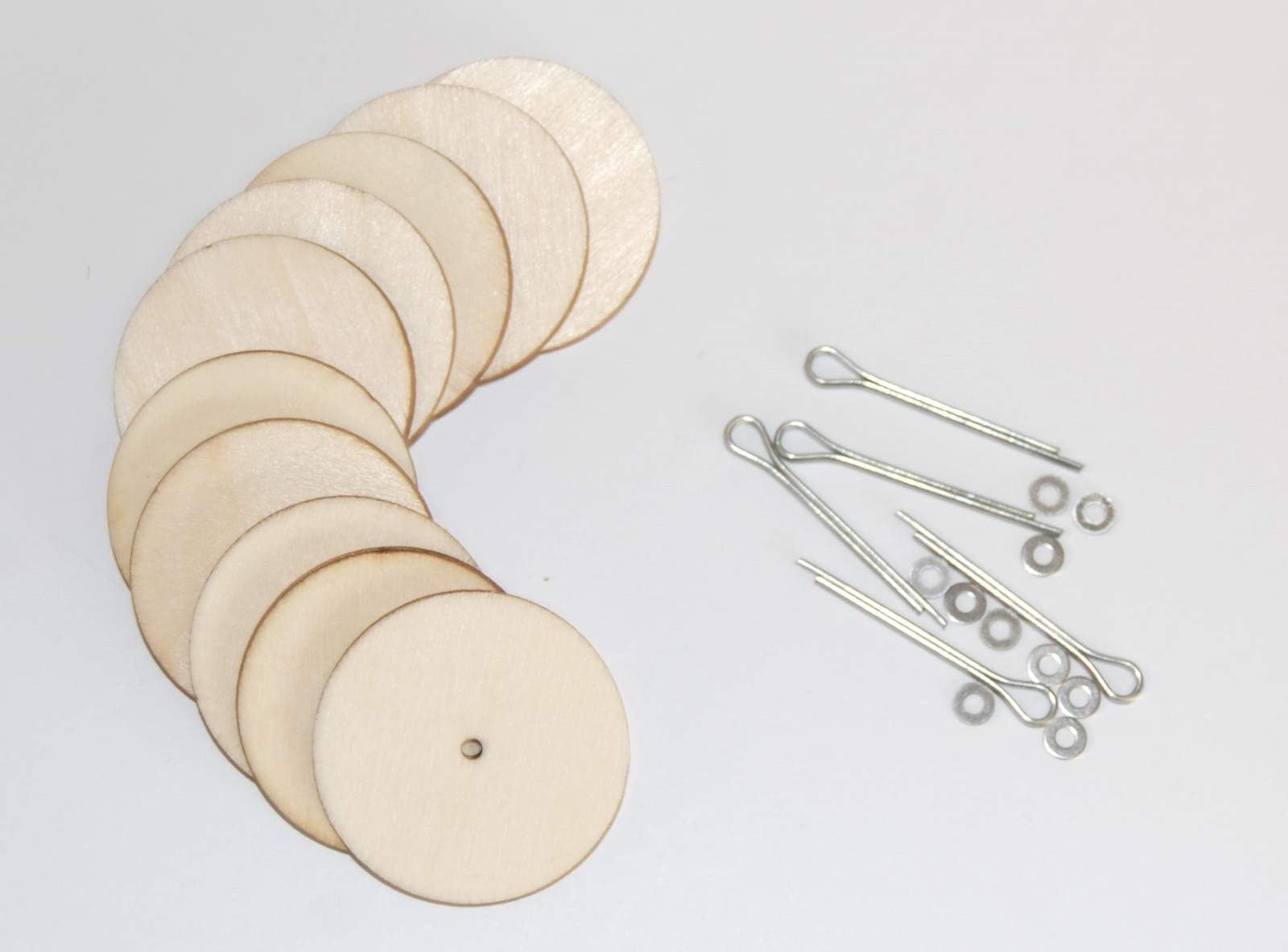 celloexpress Pack of 5 - Cotter Pin Joints 20mm Wooden - Teddy Bear & Soft Toy Making Limbs and Head Joints