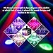 DJ Lights, SOLMORE18W DMX512 RGB LED Party Lights Sound Actived Disco Lights for Stage Lighting Wedding Birthday Karaoke Show Color Changing AC110-240V (with Remote)