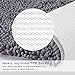 Vdomus Absorbent Microfiber Bath Mat Soft Shaggy Bathroom Mats Shower Rugs (Grey)