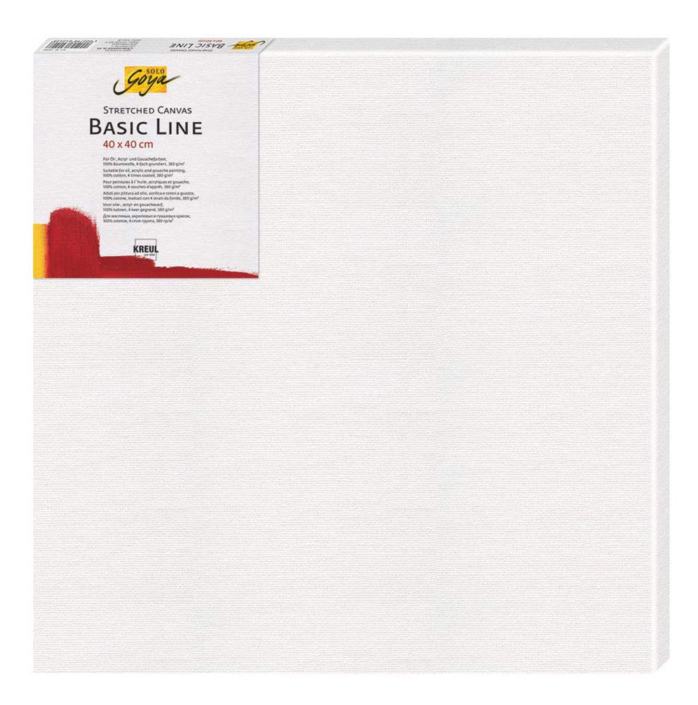 Kreul Solo Goya 64040 Stretched Canvas Basic Line Approx. 40 x 40 cm with Cotton Canvas Primed 4 Layers Ideal for Oil, Acrylic and Gouache Paints