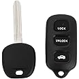 X AUTOHAUX 315MHz GQ43VT14T Keyless Entry Remote Ignition Transponder Key Fob for Toyota Sienna Solara 1998-2003 for Toyota Camry 1999-2006 4C Chip 4 Buttons