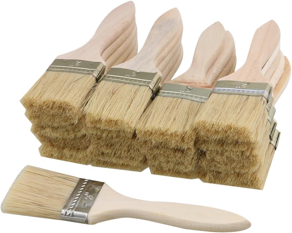 Paint Stains Brush Wood Handles Chip Brush Pack of 20 (2 Inch) Amazon