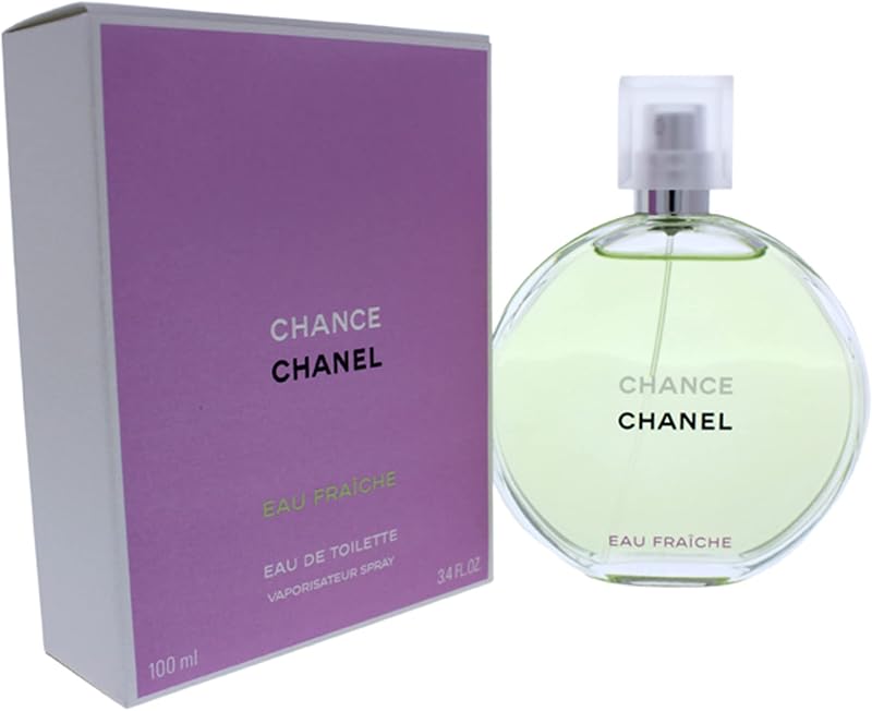 Chanel Chance Eau Fraiche Eau de Toilette Spray 100ml Floral Sparkling Fragrance