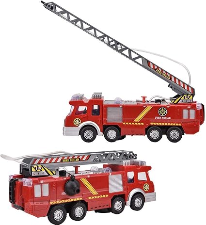 Amazon Co Jp 子供の消防車のおもちゃ 子供のおもちゃのトラック 子供の誕生日プレゼントのためのコンパクトなプラスチック音楽3歳以上の子供たちのクリスマスプレゼント女の子 男の子 ベビー マタニティ
