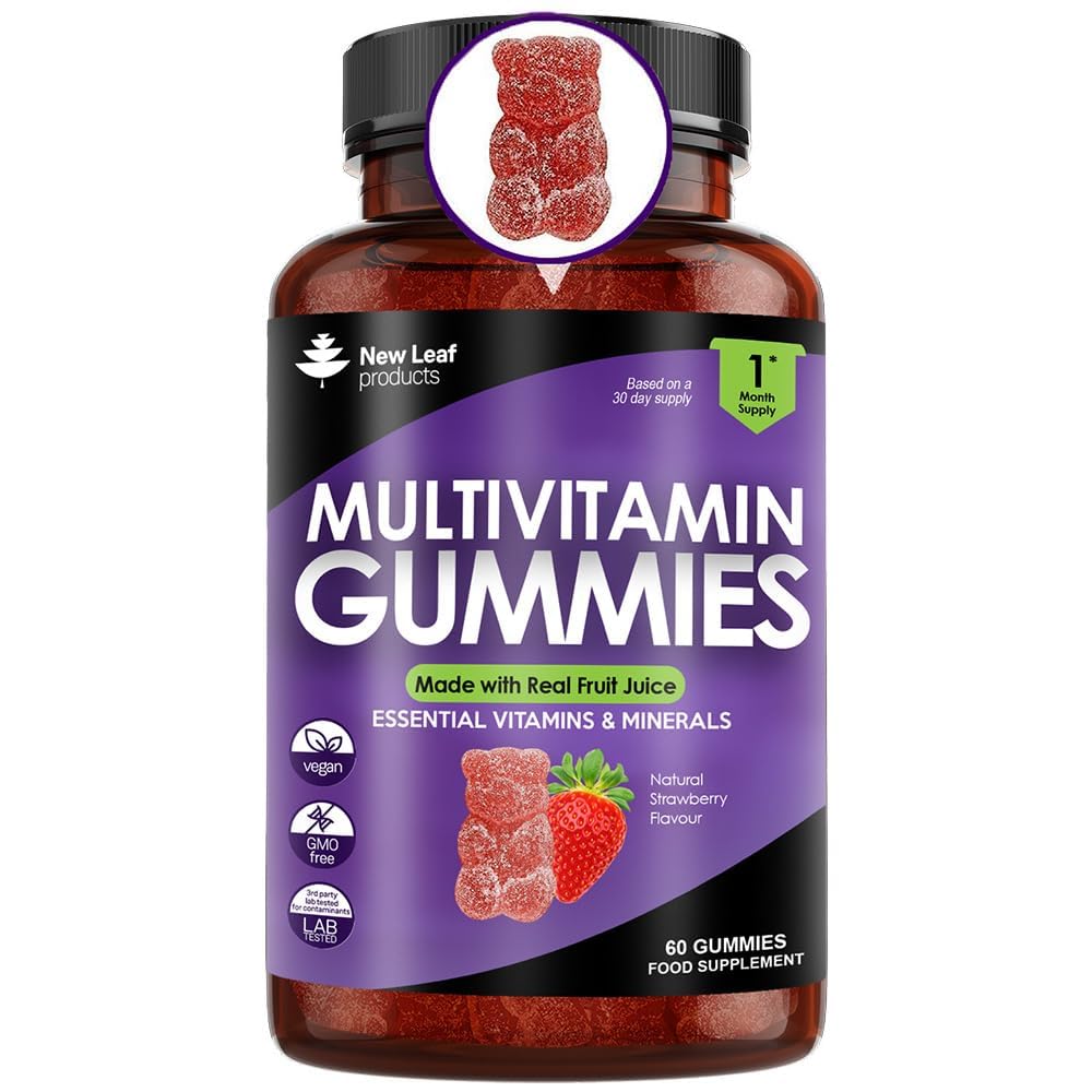 Multivitamin Gummies High Strength for Men & Women - Adults Daily Multi Vitamins with 14+ Essential Vitamins & Minerals Including Vitamin C A D E B12 B6 & Biotin, Zinc & Iodine