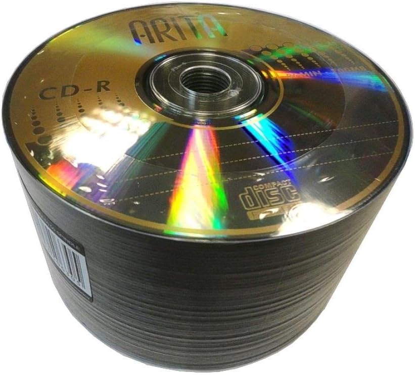50 Arita Gold Blank CDR 52x CD Discs 700MB 80 mins Made by Ritek
