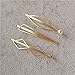 NYKKOLA Minimalist Dainty Pearl Marquise Triangle Rhombus Infinity Gold Geometric Hairpin Hair Clip Clamps Accessories Barrettes Bobby Pin Statement Ornament Women's Headwear Styling Jewelry
