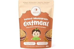 Purely Kids Organic Canadian Wholegrain Oatmeal, All Natural, Dairy Free,Gluten Free, Plant Based, 250g, 6M+