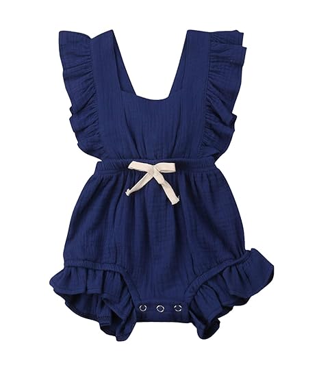girls navy blue jumpsuit