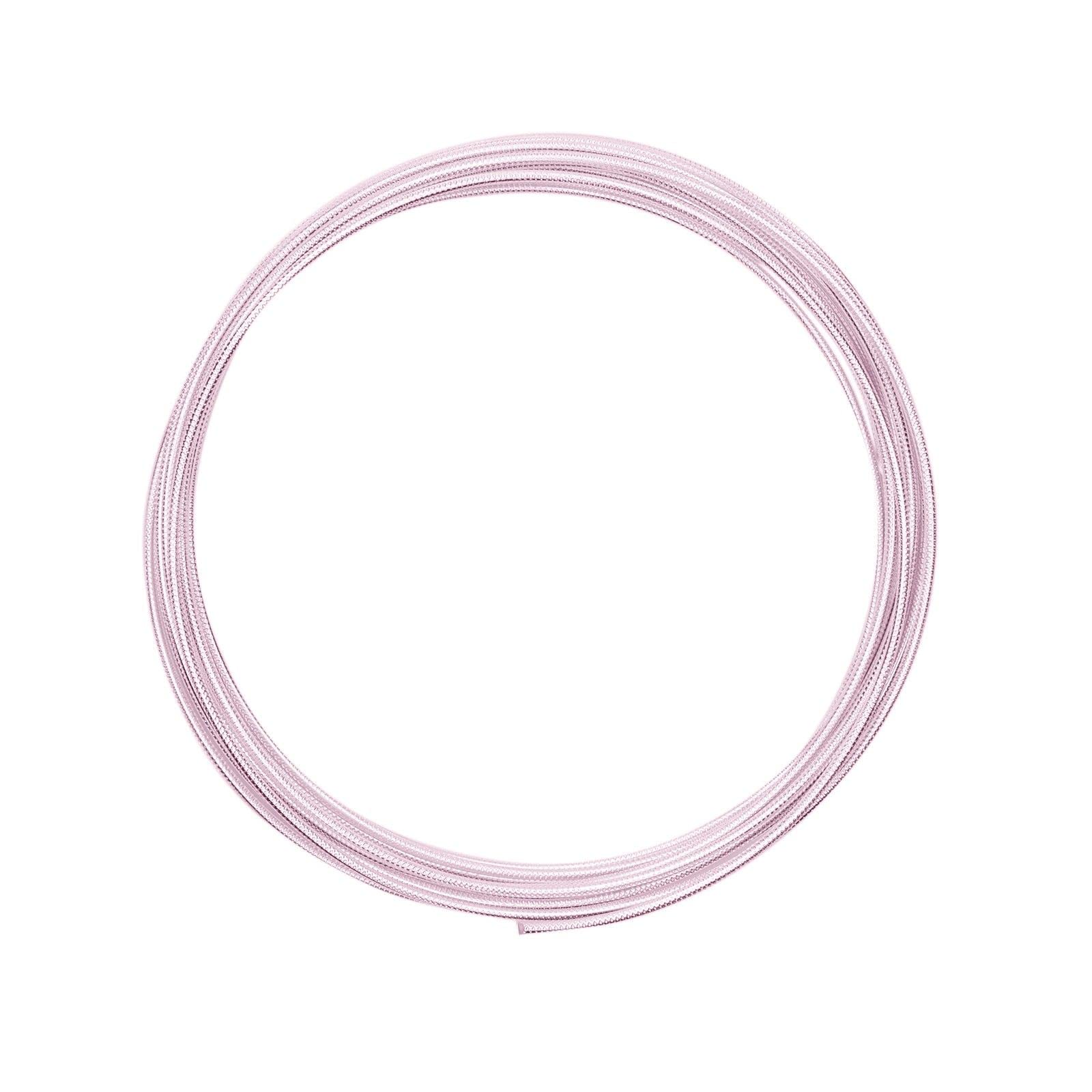 Vaessen Creative Aluminium Craft Wire Round 16.4 ft (5 m) x 0.08" (2 mm) Rose (Pink) - Flexible Metallic Wire for Crafting, Flower Arranging, Jewellery Making and Modelling